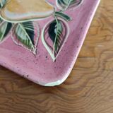 Set of 10 vintage enameled earthenware plates Renouveau Cagnes sur Mer