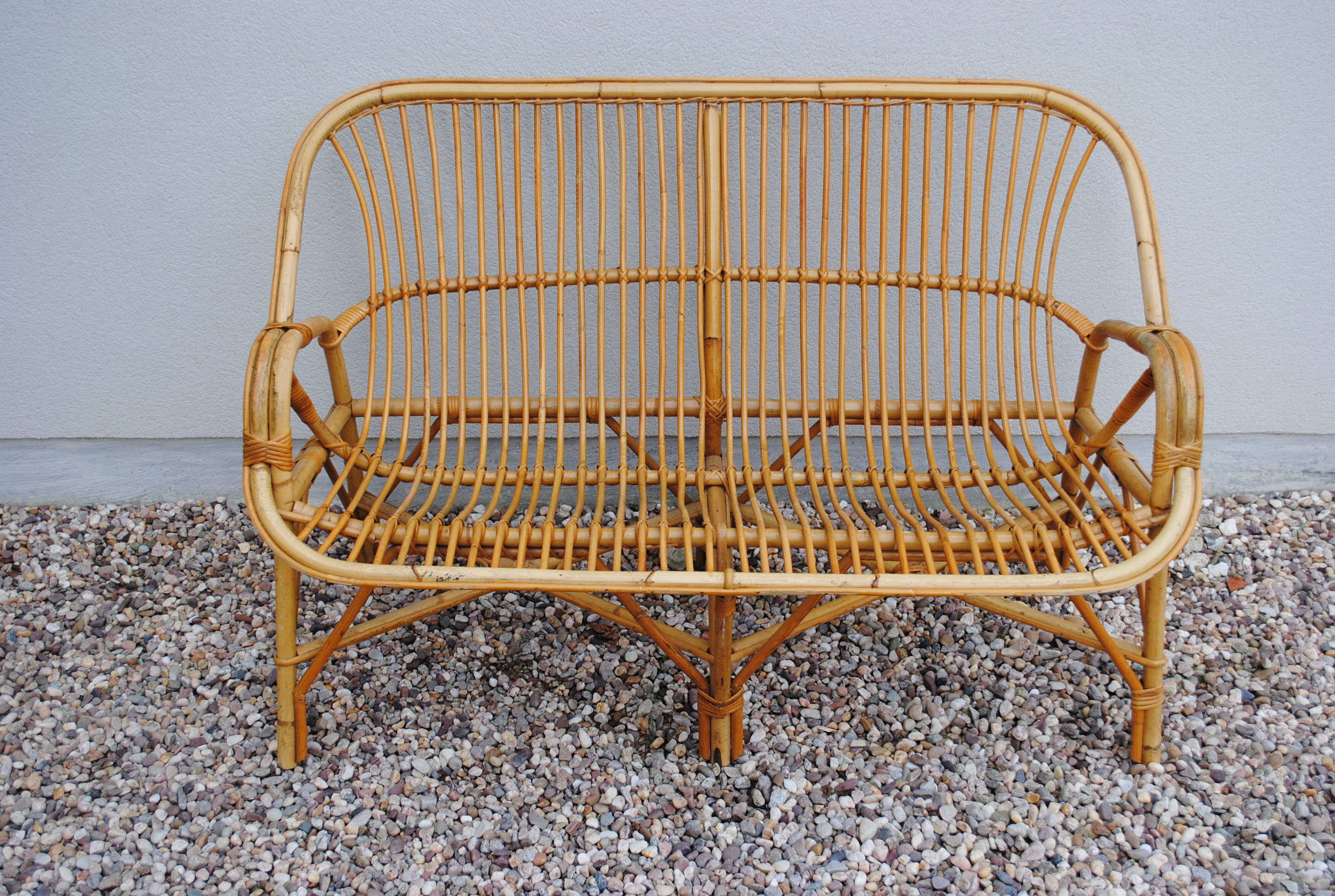 Seat rattan 60s vintage