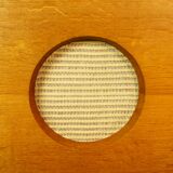 Golden oak compass stand & speaker cabinet 1960