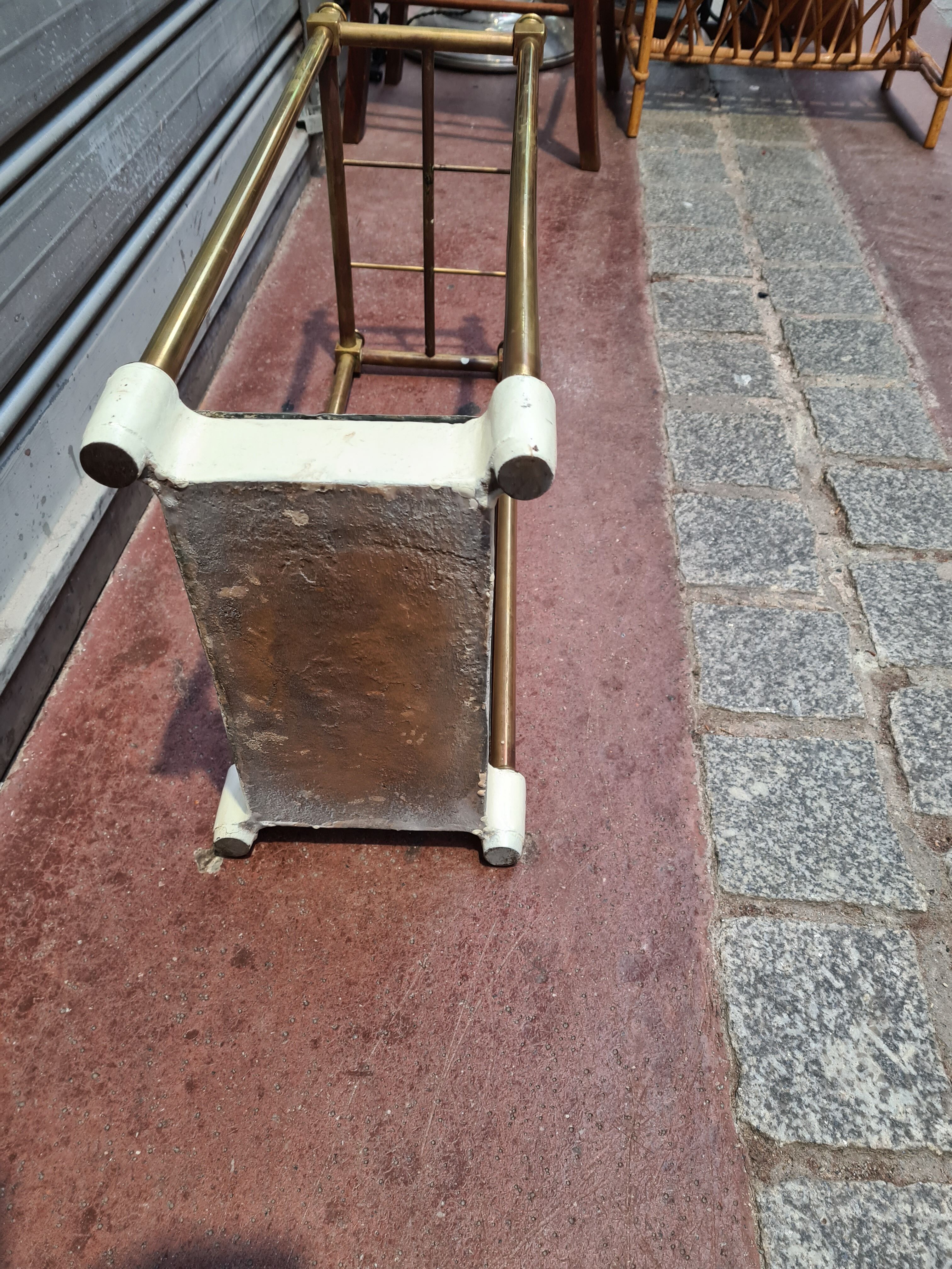 Old brass umbrella holder