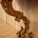 19th century golden wood console
