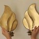 Pair of Swedish Mid-Century Brass Wall Sconces