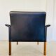 1960s retro Hans Olsen rosewood and leather lounge chair