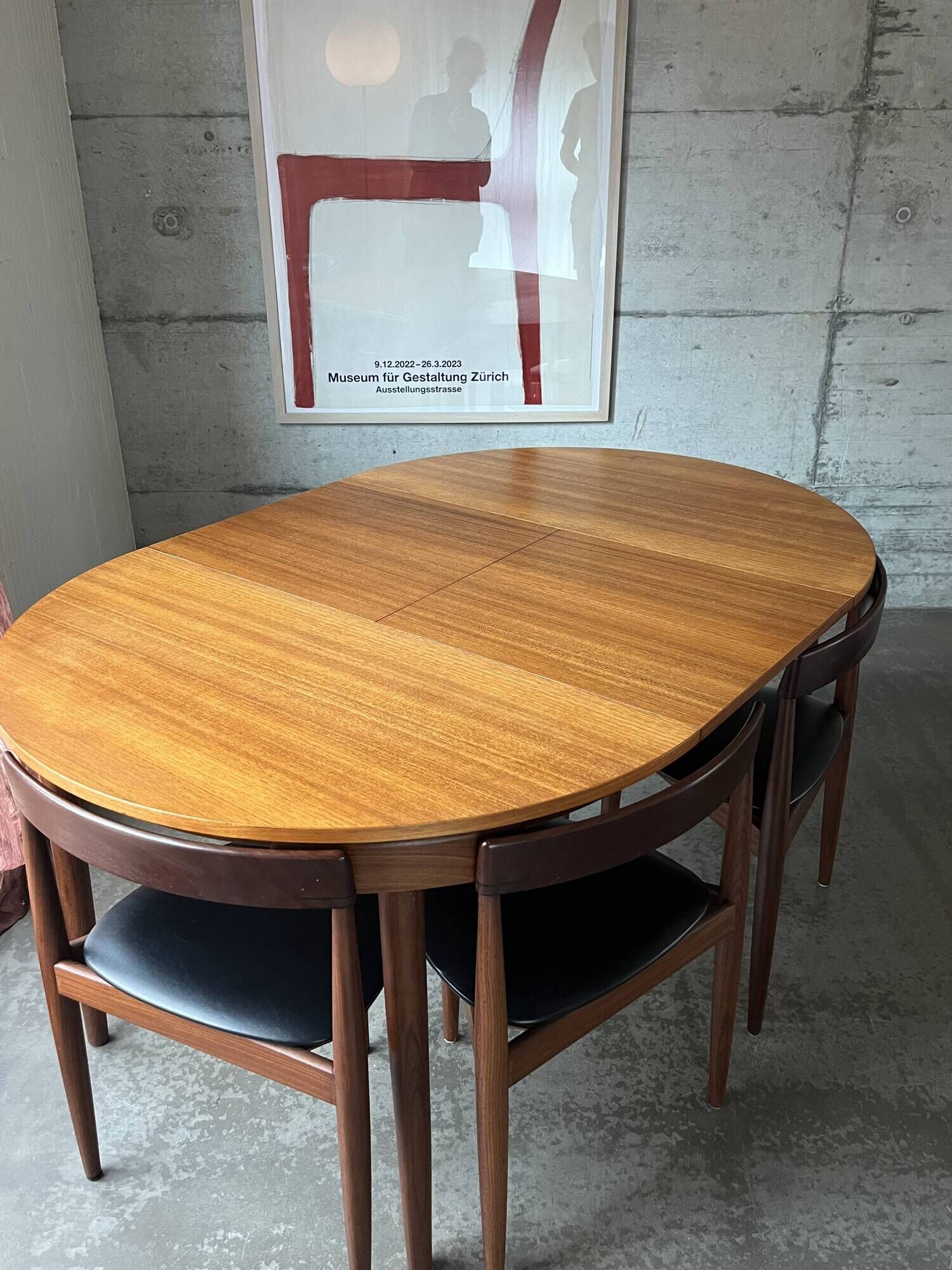 Mid-Century Teak Dining Table and Chairs by Hans Olsen for Frem Røjle, 1950s