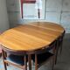 Mid-Century Teak Dining Table and Chairs by Hans Olsen for Frem Røjle, 1950s