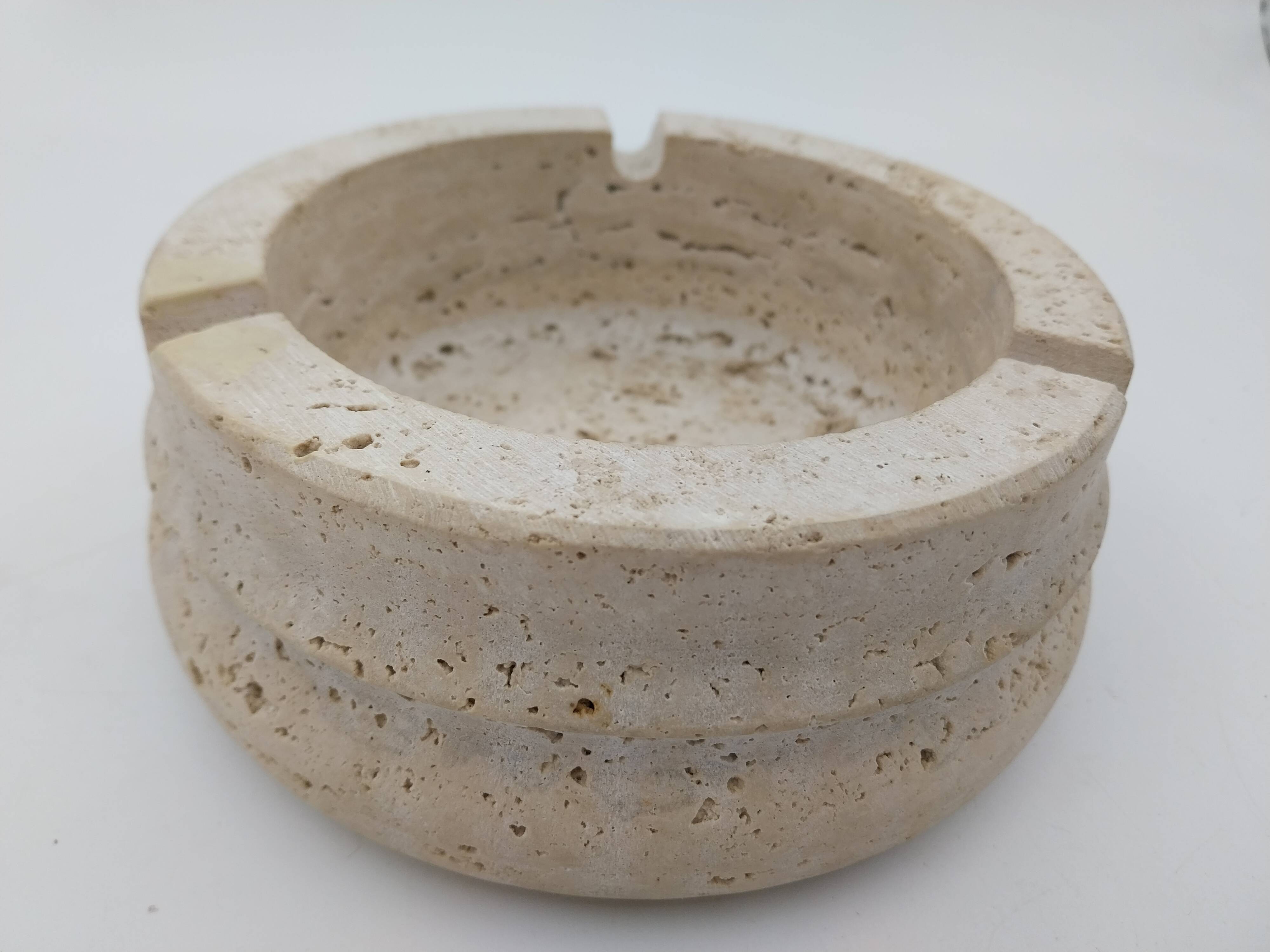 Travertine ashtray