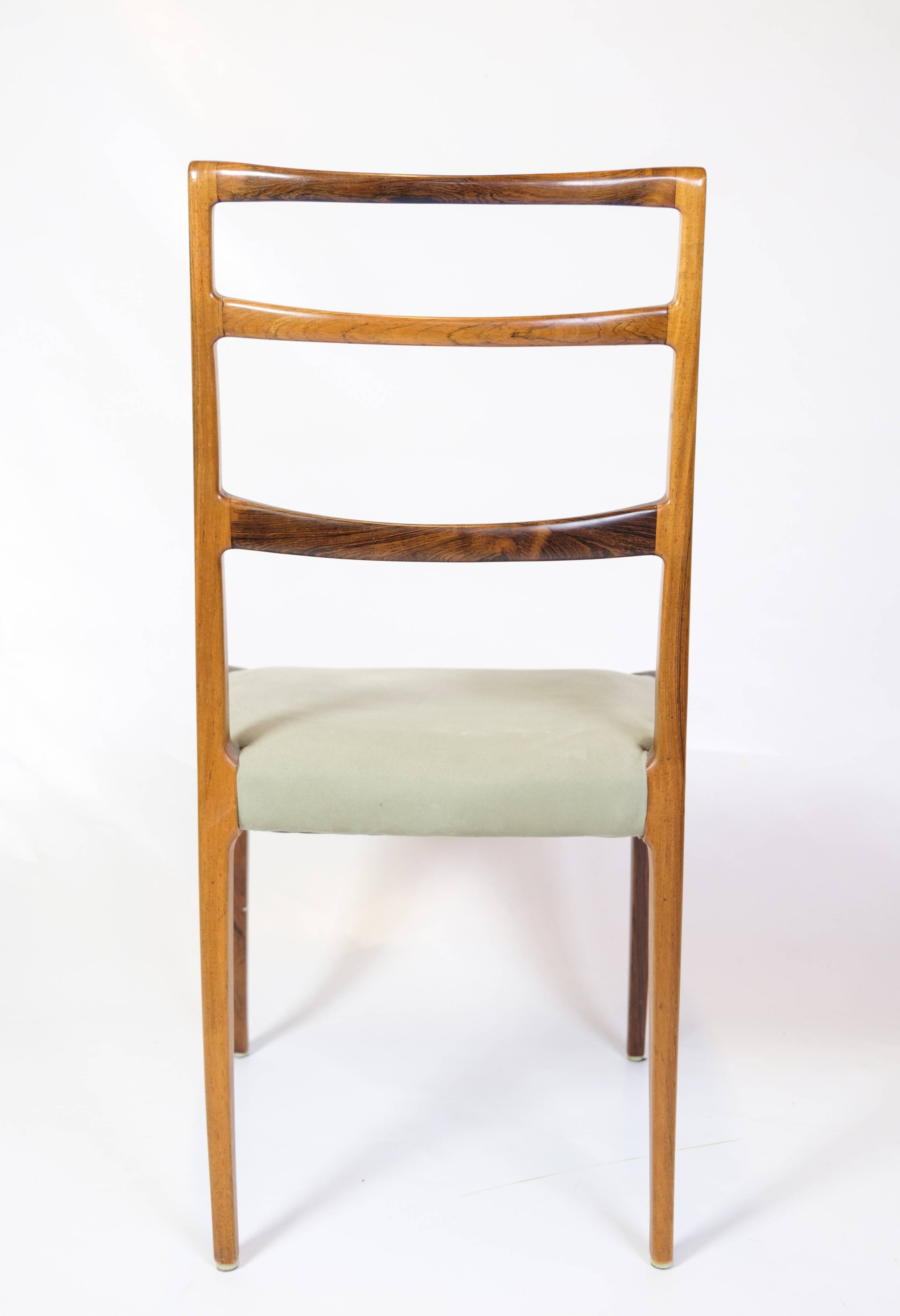 Set Of Six Dining Chairs Made In Rosewood By Sorø Furniture From 1960s