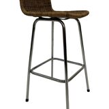 Ensemble de 4 tabourets de bar vintage Dirk van Sliedregt Rohe Noordwolde 1960