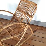 Child rocking chair in rattan