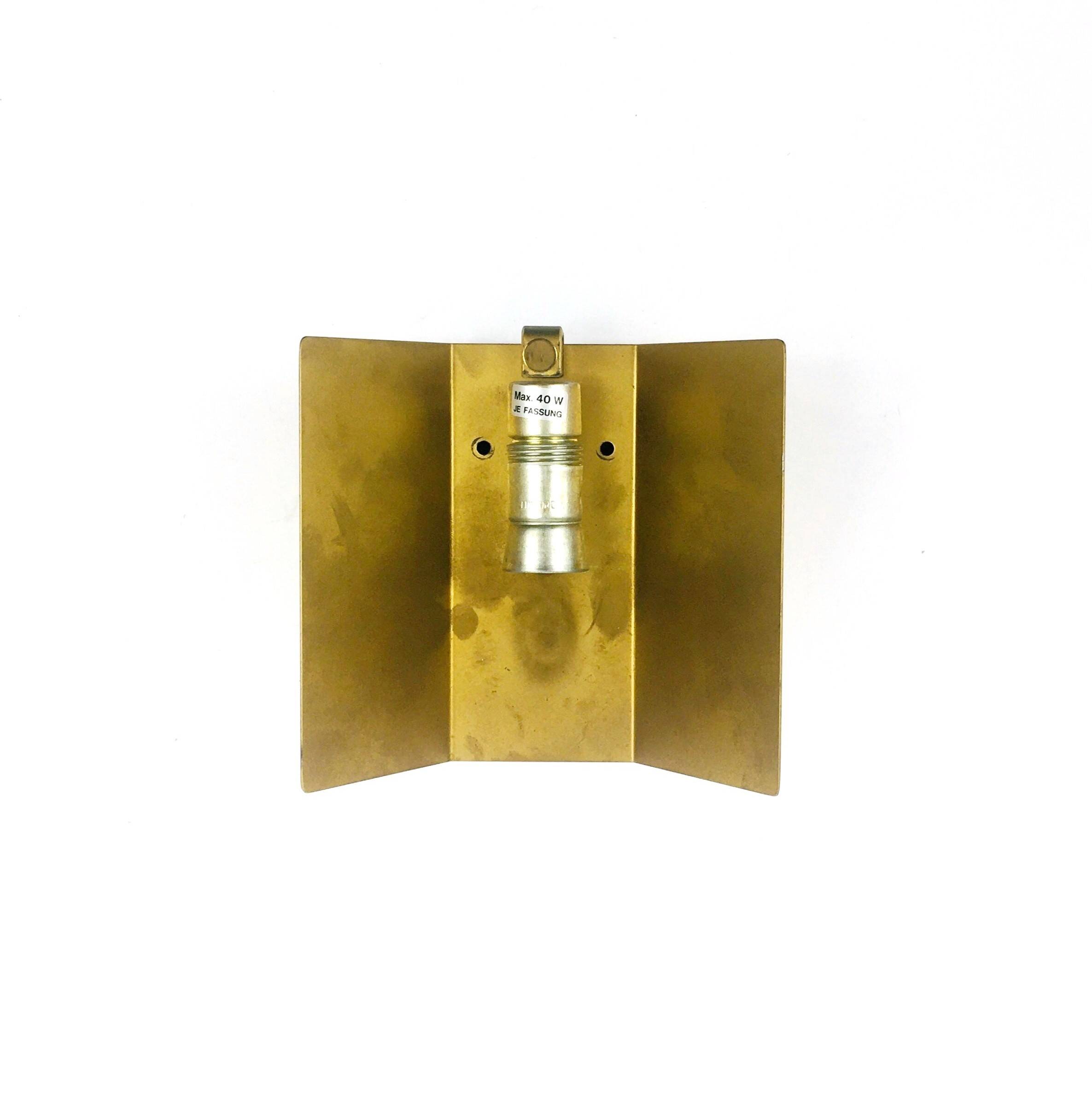 Mid-Century Frosted Glass Wall Light/Sconce from Kalmar, Austria, 1960s