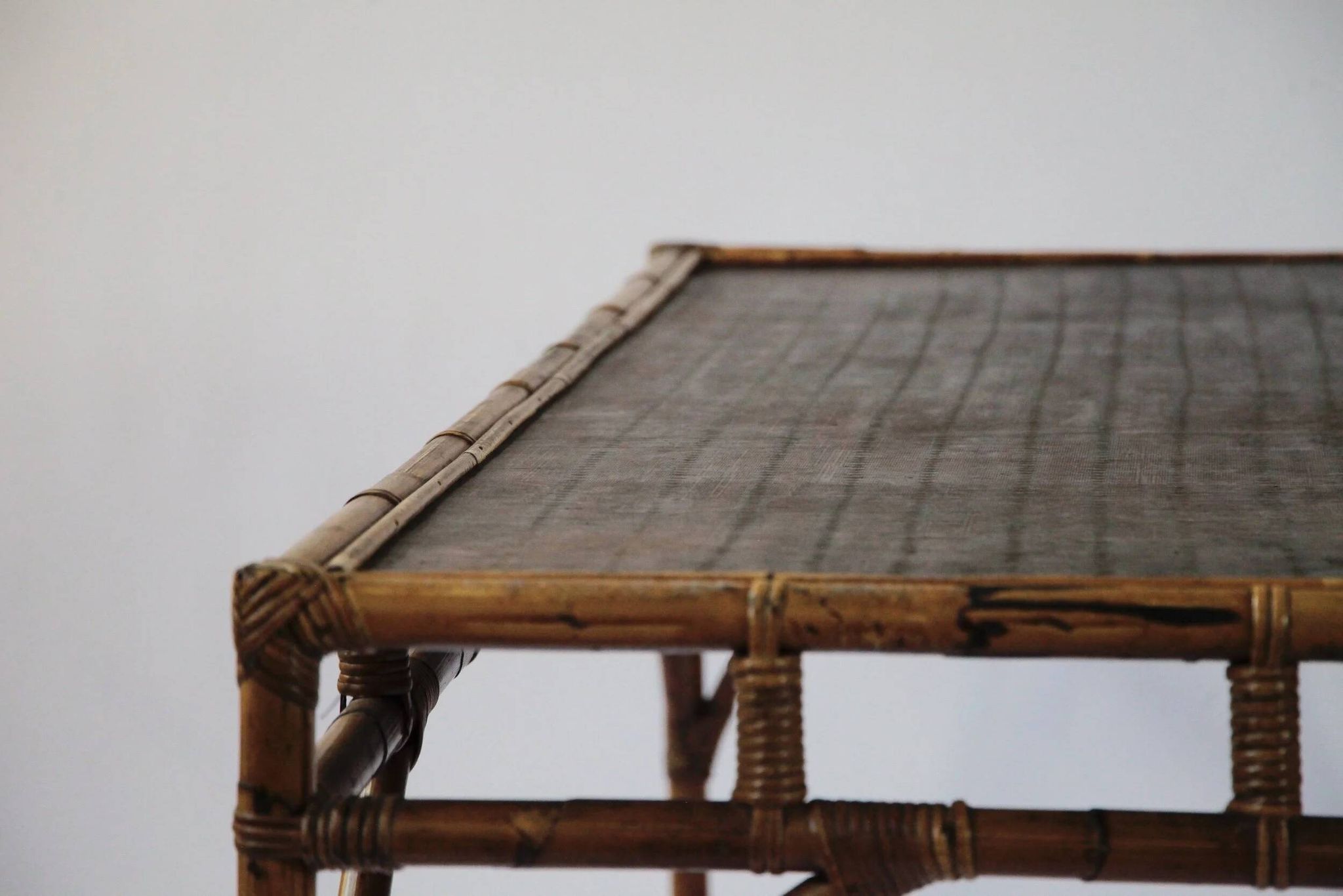Vintage bamboo dining set in Chippendale style, Italy, year