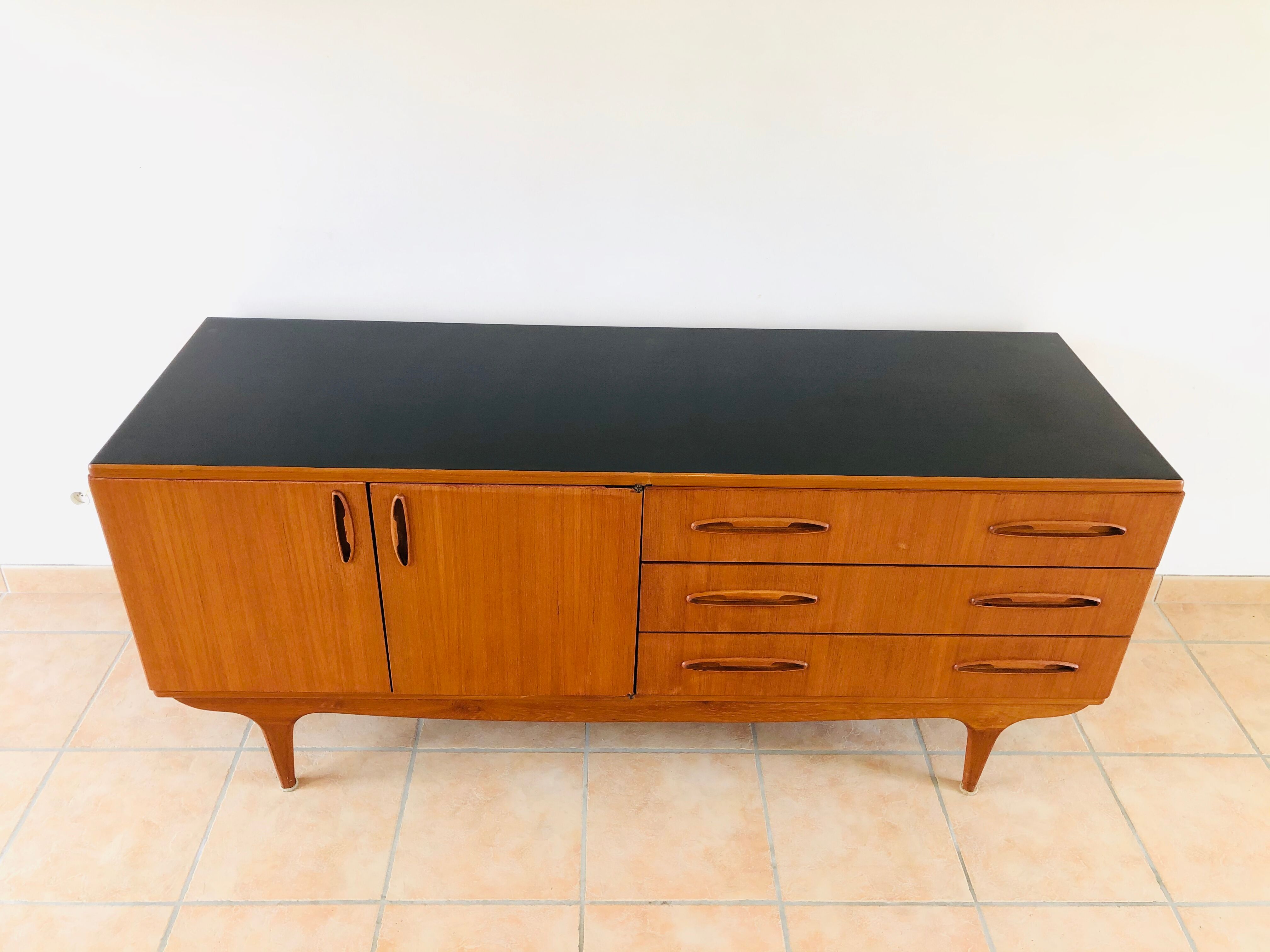 Scandinavian teak line buffet