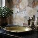 Large empty pocket bowl, antique rockwork, gilded metal, Louis XV style.