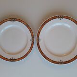Set of 4 porcelain plates from Sarreguemines - pyroblan - cordoba model