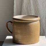 Large stoneware pot with handle H17.5