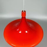 1960s/70s UFO Ceiling Lamp Hanging Lamp by Doria Leuchten Glass Space Age