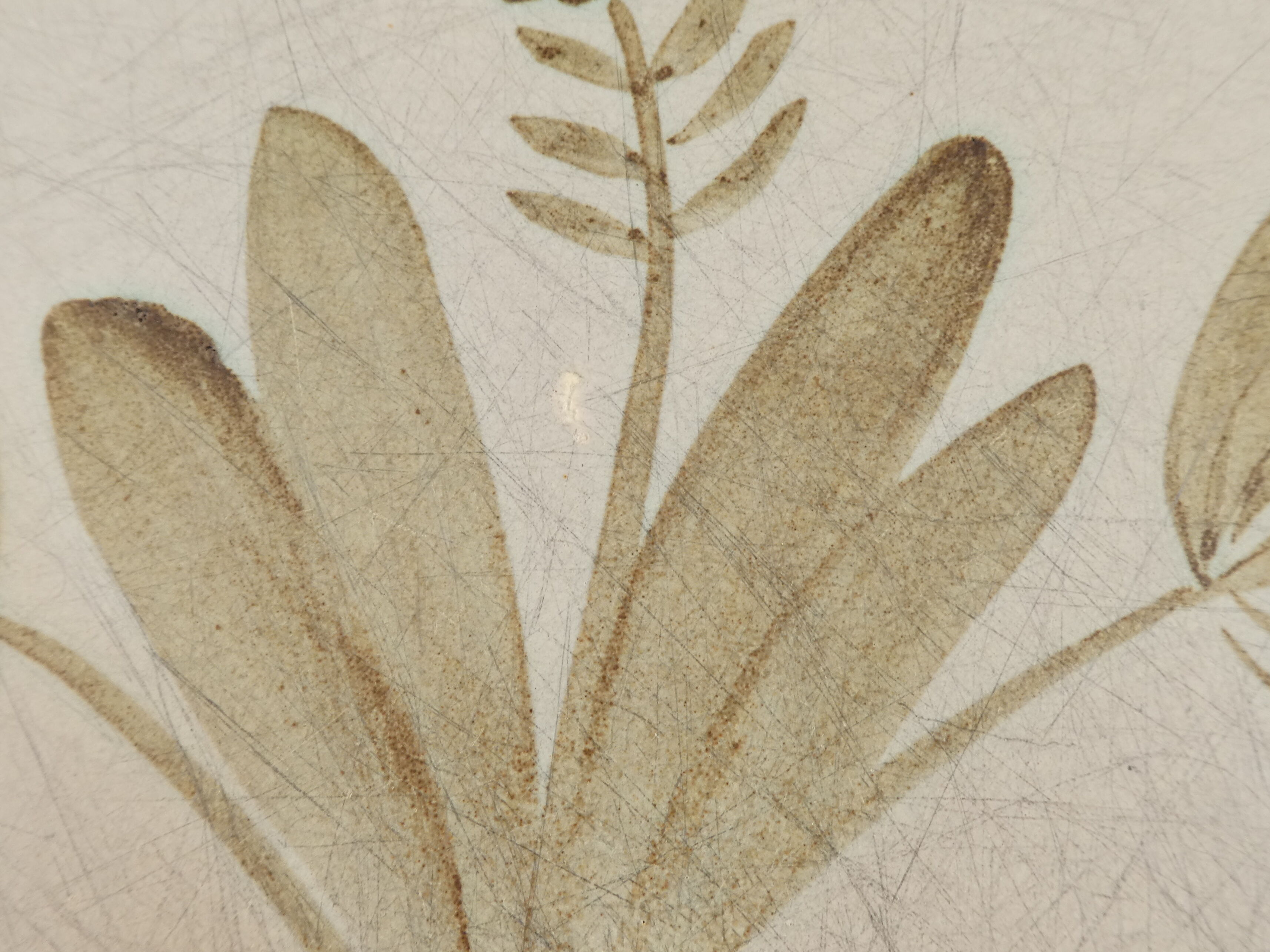 6 flat plates vintage flower decoration Lonchamp