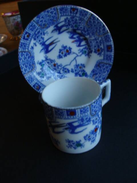 Asian Swallow Cup and Saucer