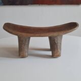 Tabouret Senoufo en bois vintage circa 1960