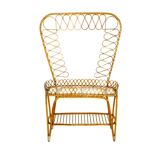 Rattan planter, Sweden, 1960