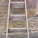 Old wooden stepladder