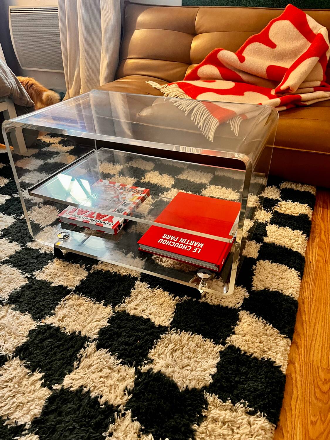 Plexiglass coffee table