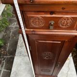 Pair of exotic wood storage columns - China