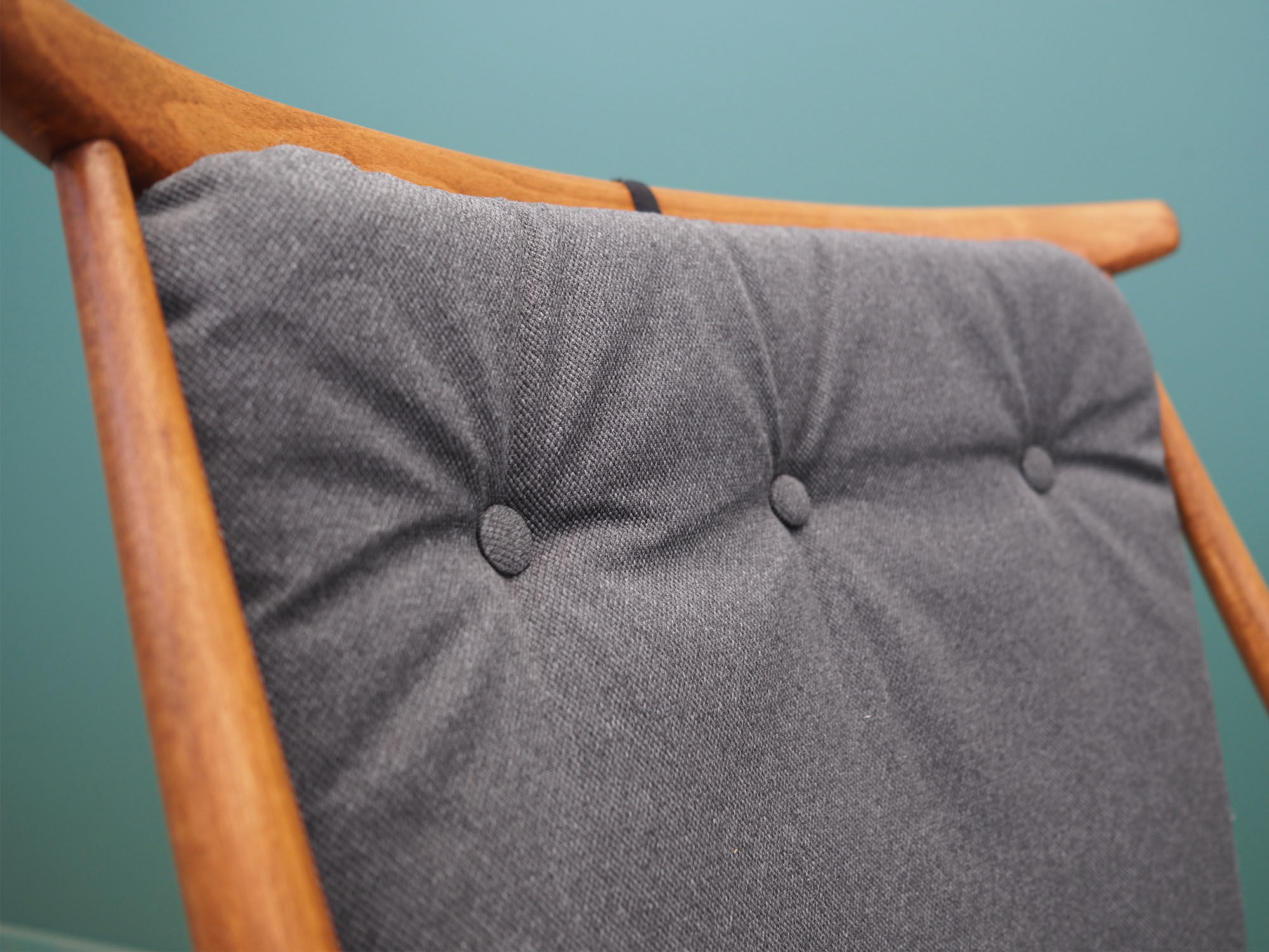 Chaise danoise en hêtre par  Illum Wikkelsø pour Niels Eilersen, années 1960