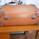 Vintage leather suitcase