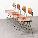 Set of 4 Result chairs 1st Edition by Friso Kramer for Ahrend de Cirkel 1958