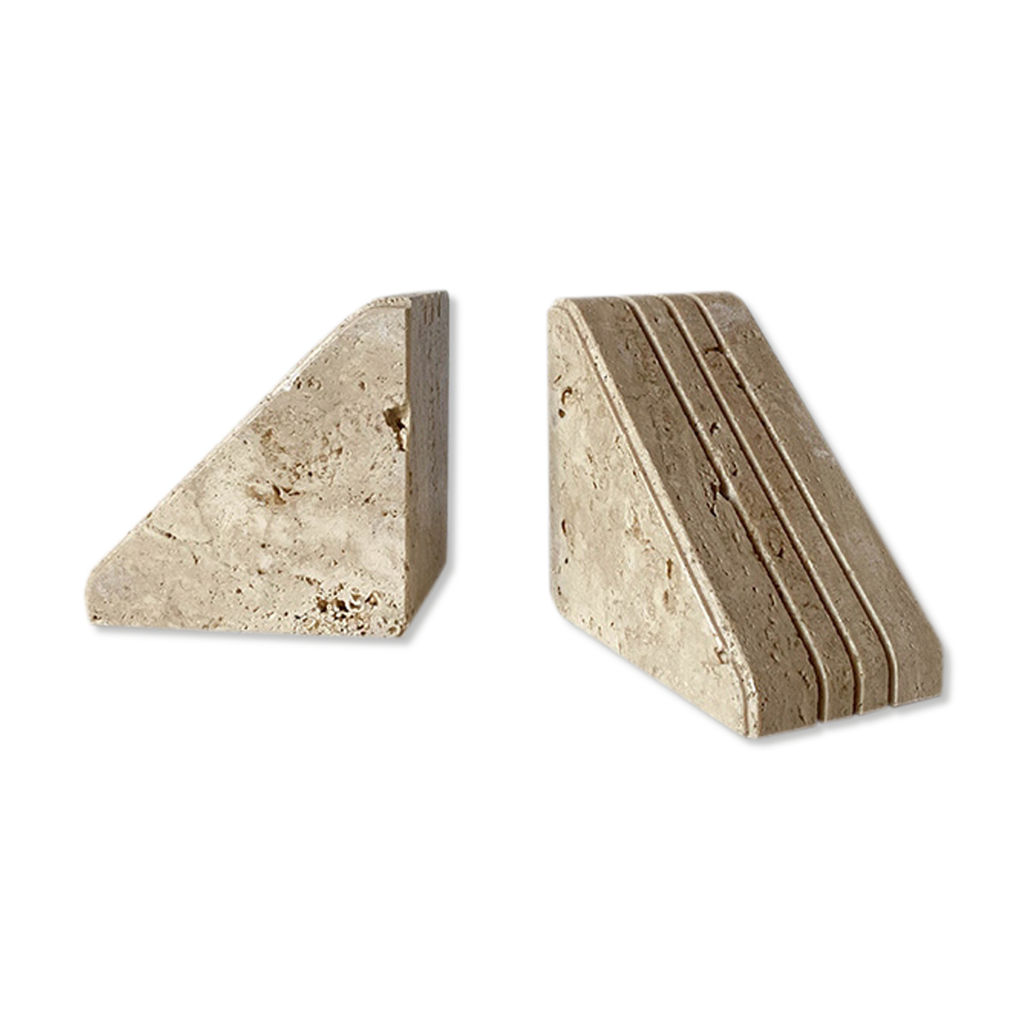 Pair of greenhouse travertine books Cerri Nestore