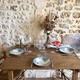 Renovated antique folding work table