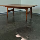 Vintage teak Danish Design adjustable table by Trioh Denmark .