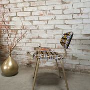 Vintage ethnic strafor tubular chair revisited with wax