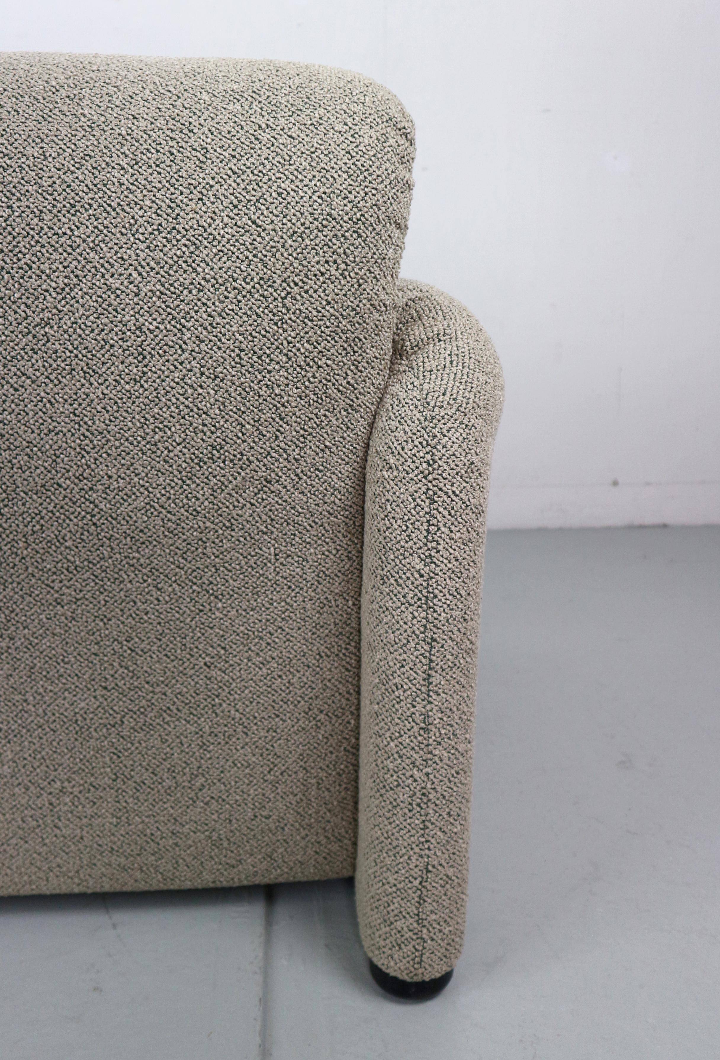 Vico Magistretti "Maralunga" 3-seater re-upholstered sofa For Cassina