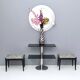 Round Wall Mirror with Mirrored Steel Frame, Italy
