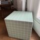 Ceramic cube side table 40x40cm