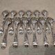 12 silver-plated metal coffee spoons Ercuis model Dubarry
