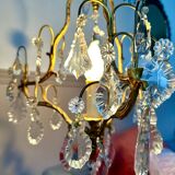 Pendant chandelier with crystal tassels