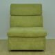 Green corduroy modular sofa from the 70s, 7 pieces