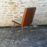 Chaises a coques et tissu  vert