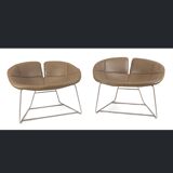 Patricia URQUIOLA- MOROSO - pair of Fjord model armchairs