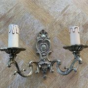 Wall lamp in gilded bronze baroque louis XV style vintage shell pattern