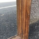 Rectangular mirror in old wood