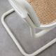 Vintage Cesca B32 chair in white by Marcel Breuer, 1970s