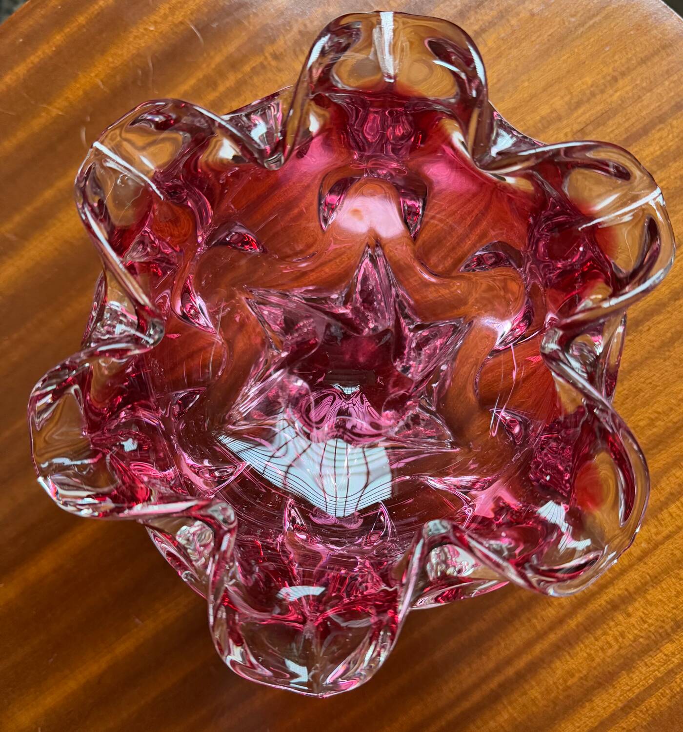 Blown glass catchall by Josef Hospodka from the 1960s.