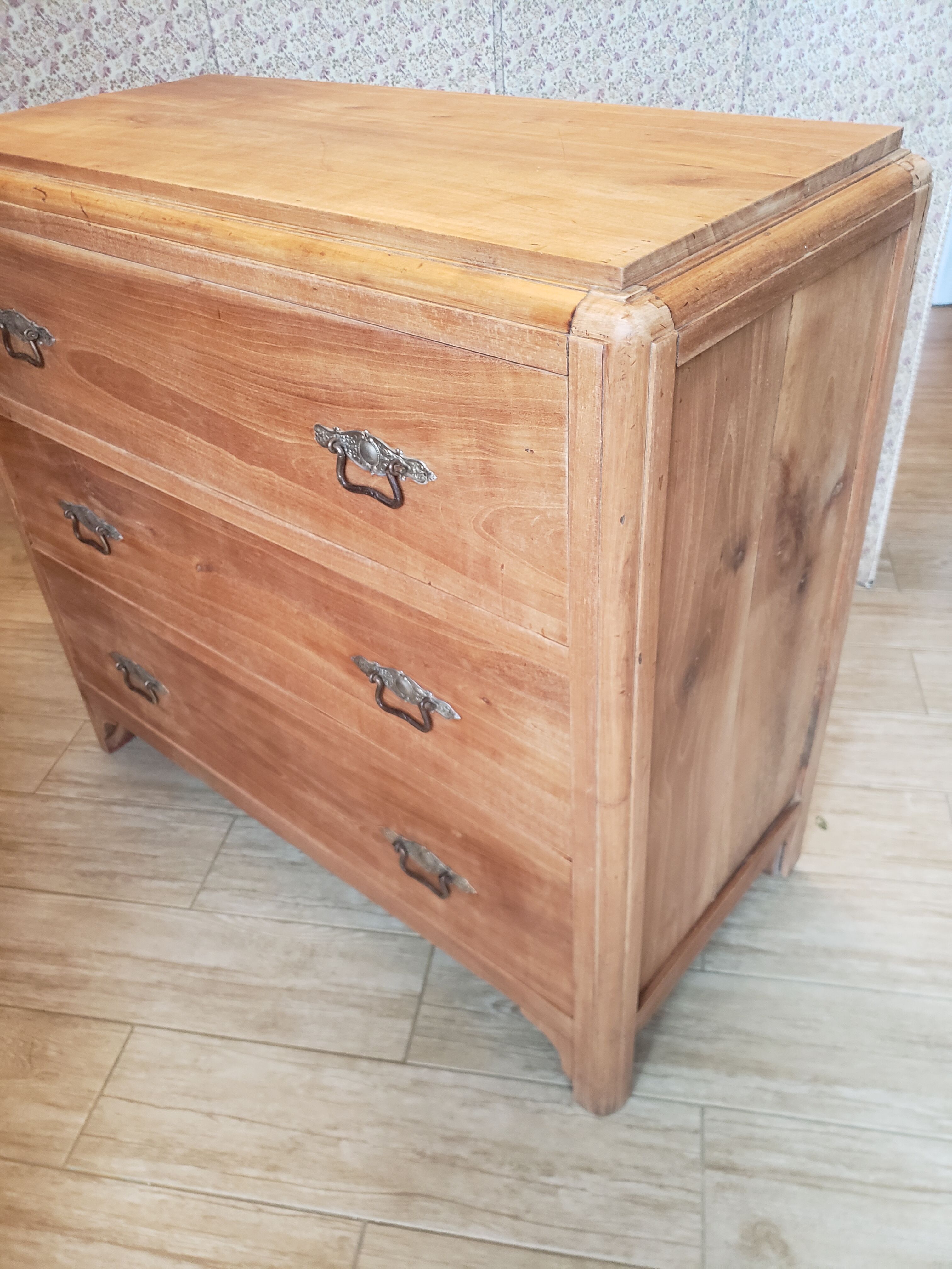 Solid antique cherry chest of drawers