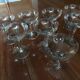 8 Engraved champagne glasses