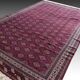 Large Semi Antique Turkmen Rug Bukhara Yomouth 370 × 224 Cm - Handmade