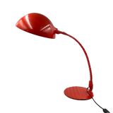 Elio Martinelli, Flex Calotta mod. Lampe de table/bureau 660 rouge vif, Martinelli Luce Italie, 1972